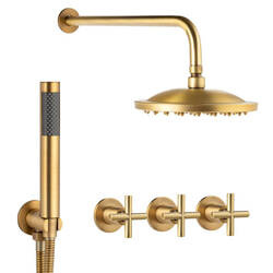 SPRCHOVÝ SET VERANNI PODOMIETKOVÝ RETRO S-1127V STARÉ ZLATO