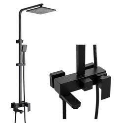 SPRCHOVÁ SÚPRAVA CUBO NÁSTENNÁ S-1067B ČIERNA