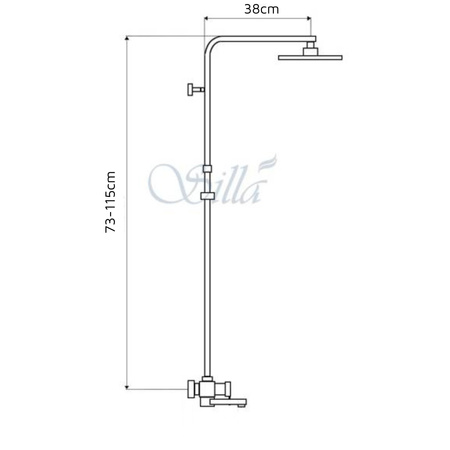 SPRCHOVÁ SÚPRAVA NÁSTENNÁ AURORA S-1199G ZLATÁ
