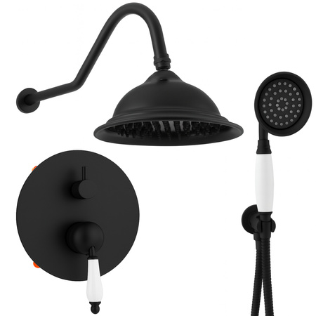 Podomietková sprchová súprava RETRO S-1175B čierna