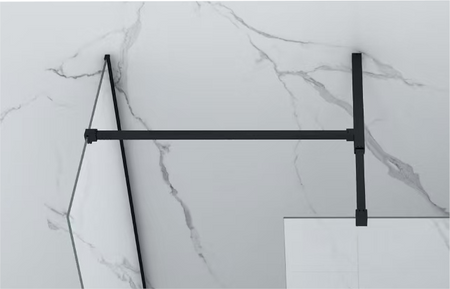 SPRCHOVÁ STENA PALMER WALK-IN DOUBLE 2-DIELNA 80x200 120x200 TRANSPARENTNÁ ČIERNA