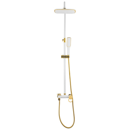 SPRCHOVÝ SET SENTINI NÁSTENNÝ NATURÁLNY S-1191WG BIELY/ZLATÝ