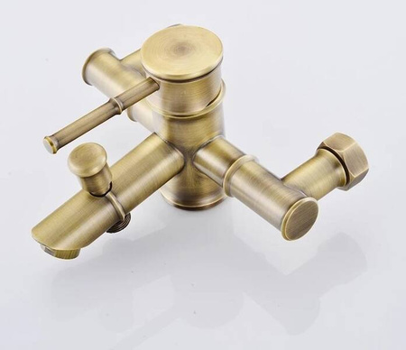 NÁSTENNÁ VODOVODNÁ BATÉRIA RETRO LAURA S-1182VG STARÉ ZLATO