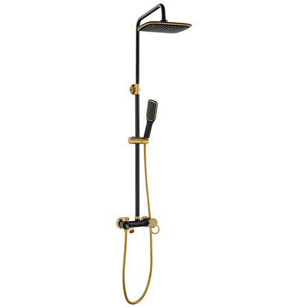 SPRCHOVÝ SET SENTINI NÁSTENNÝ S-1191BG ČIERNY/ZLATÝ