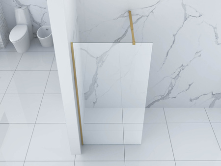 SPRCHOVÁ STENA WALK-IN 90x200 TRANSPARENTNÁ ZLATÁ