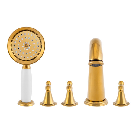 BATERIA VAŇOVÁ 5-OTVOROVÁ RETRO S-1214G ZLATÁ