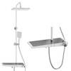SPRCHOVÝ SET NÁSTENNÝ LIVIA S-1205CW CHRÓM/BIELY