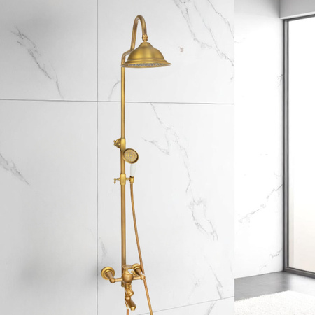 RETRO SPRCHOVÁ SÚPRAVA VERONA NÁSTENNÁ S-1186V STARÉ ZLATO