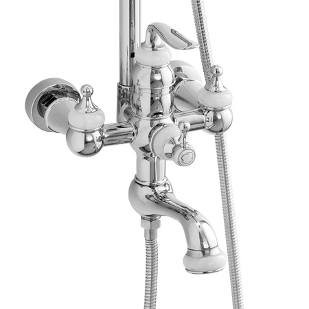 SPRCHOVÁ SÚPRAVA NÁSTENNÁ RETRO MATILDA S-1201 CHRÓM