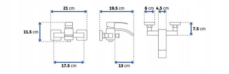 NÁSTENNÁ VODOVODNÁ BATÉRIA NEIRA S-1079 CHRÓM
