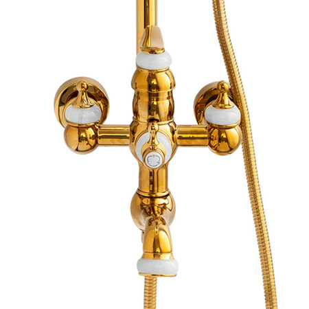 SPRCHOVÁ SÚPRAVA NÁSTENNÁ RETRO MATILDA S-1201G ZLATÁ