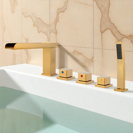 BATERIA VAŇOVÁ 5-OTVOROVÁ S-1213G ZLATÁ