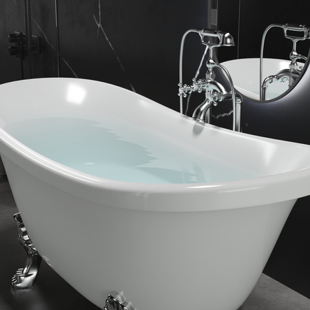 VOĽNE STOJACA VAŇA BELLA AKRYLOVÁ 170×75×70 BIELA