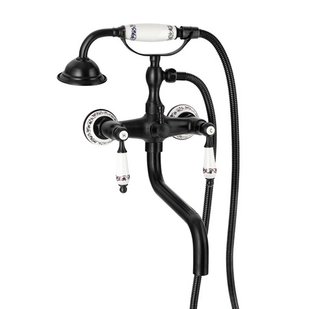 NÁSTENNÁ VODOVODNÁ BATÉRIA PALOMA RETRO S-1184B ČIERNA