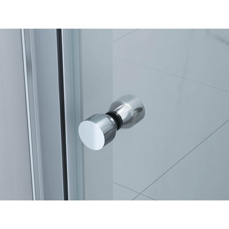 SKLADACIE SPRCHOVÉ DVERE BOSTON - 190 X 70 CM CHRÓM