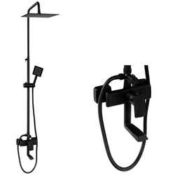 SPRCHOVÁ SÚPRAVA NÁSTENNÁ AURORA S-1199B ČIERNA