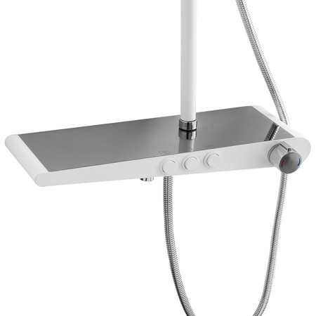 SPRCHOVÝ SET NÁSTENNÝ LIVIA S-1205CW CHRÓM/BIELY