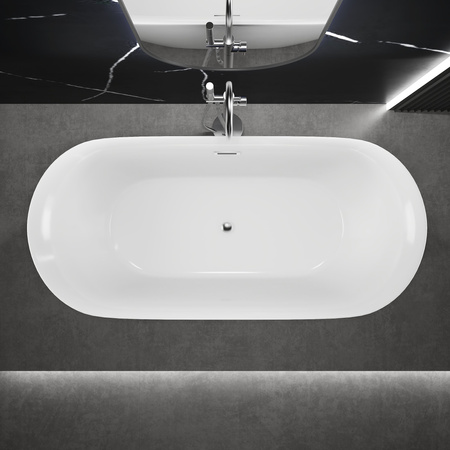 VOĽNE STOJACA VAŇA MIA AKRYLOVÁ 150×75×58 BIELA