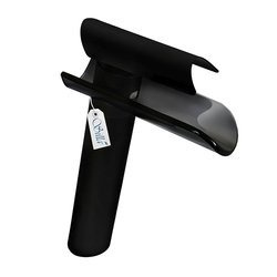 VYSOKÁ SKLENENÁ UMÝVADLOVÁ BATÉRIA MONA S-1025B ČIERNA