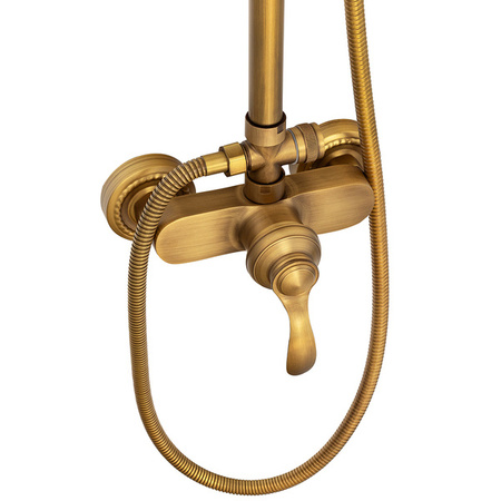 RETRO SPRCHOVÁ SÚPRAVA LORENZA NÁSTENNÁ S-1189V STARÉ ZLATO