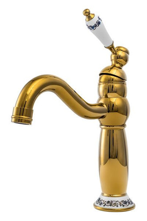 UMÝVADLOVÁ BATÉRIA PALOMA STOJACA NÍZKA RETRO S-1109 ZLATÁ