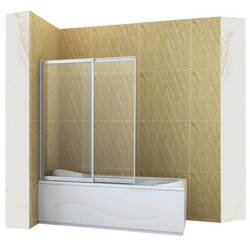 SPRCHOVÁ ZÁSTENA SPENCER 2-KRÍDLOVÁ 85X150 POSUVNÁ CHRÓMOVÁ