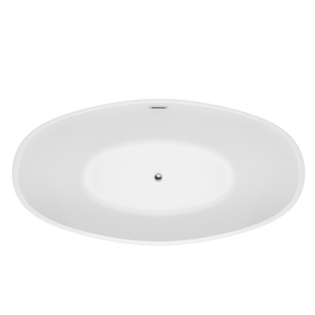 VOĽNE STOJACA VAŇA SKYLER 180×80×58 BIELA