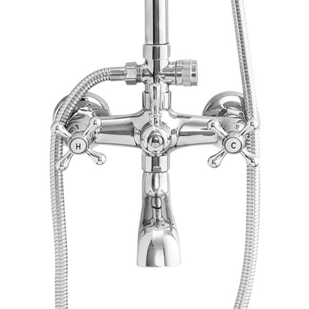 SPRCHOVÁ SÚPRAVA NÁSTENNÁ RETRO CAMILLA S-1197 CHRÓM