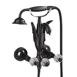 NÁSTENNÁ VODOVODNÁ BATÉRIA SWENNA RETRO S-1177B ČIERNA