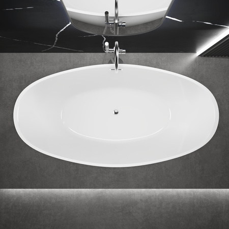 VOĽNE STOJACA VAŇA SKYLER 180×80×58 BIELA