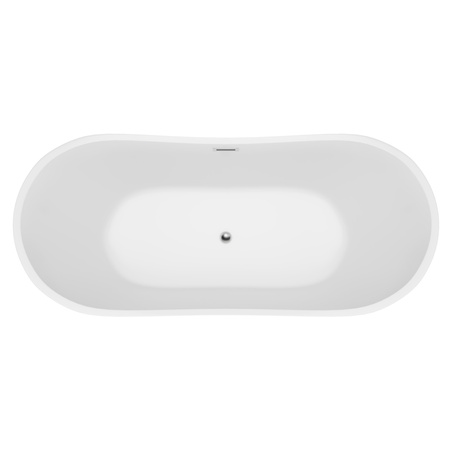 VOĽNE STOJACA AKRYLOVÁ VAŇA GRACE 170×80×72 BIELA