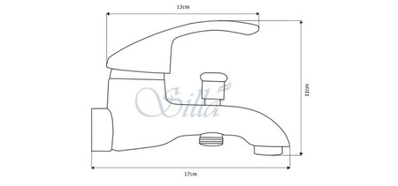 NÁSTENNÁ VODOVODNÁ BATÉRIA EXODO S-1076 CHRÓM