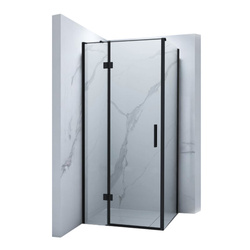 WILSON ŠTVORCOVÁ SPRCHOVÁ KABÍNA TRANSPARENTNÁ - 100X100X190 ČIERNA