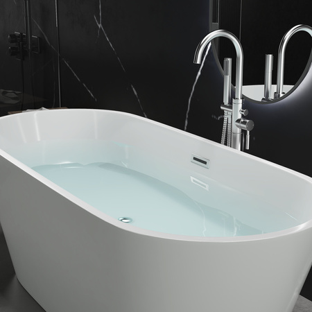 VOĽNE STOJACA VAŇA EMILY AKRYLÁTOVÁ 160×75×58 BIELA