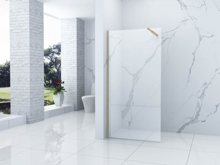 SPRCHOVÁ STENA WALK-IN 90x200 TRANSPARENTNÁ ZLATÁ