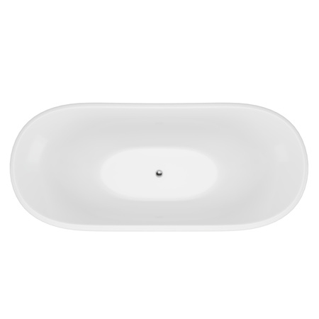 VOĽNE STOJACA VAŇA BELLA AKRYLOVÁ 170×75×70 BIELA