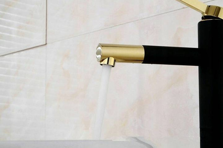 UMÝVADLOVÁ BATÉRIA GIO VYSOKÁ OTOČNÁ S-1084BG ČIERNA