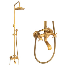 SPRCHOVÁ SÚPRAVA NÁSTENNÁ RETRO CAMILLA S-1197V STARÉ ZLATO