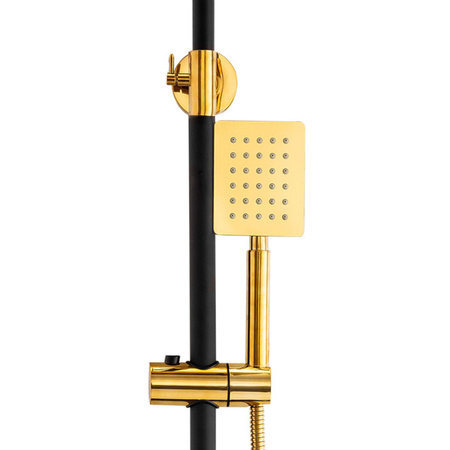 SPRCHOVÁ SÚPRAVA NA STENU CLARA S-1195BG ČIERNA/ZLATÁ