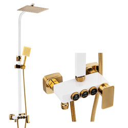 SPRCHOVÝ SET BIANCA NÁSTENNÝ S-1160WG BIELY/ZLATÝ