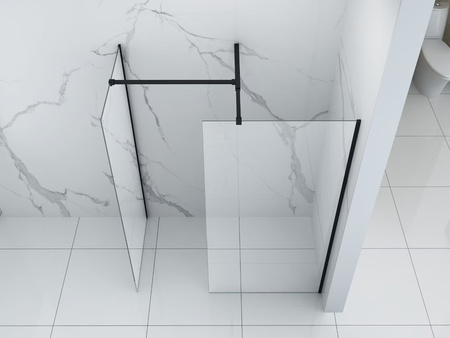 SPRCHOVÁ STENA PALMER WALK-IN DOUBLE 2-DIELNA 80x200 120x200 TRANSPARENTNÁ ČIERNA