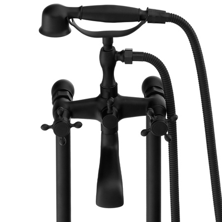 VOĽNE STOJACA RETRO VAŇOVÁ BATÉRIA CAMILLA S-1071B ČIERNA