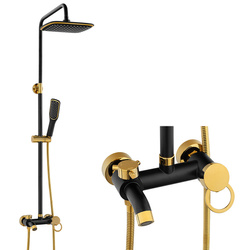 SPRCHOVÝ SET SENTINI NÁSTENNÝ S-1191BG ČIERNY/ZLATÝ