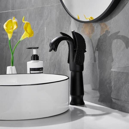 UMÝVADLOVÁ BATÉRIA SWENNA VYSOKÁ RETRO S-1178B ČIERNA