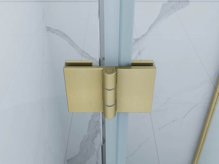 SPRCHOVÝ KÚT WILSON ŠTVORCOVÝ TRANSPARENTNÝ - 80X80X190 CHRÓM