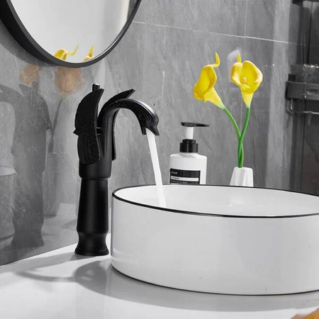 UMÝVADLOVÁ BATÉRIA SWENNA VYSOKÁ RETRO S-1178B ČIERNA