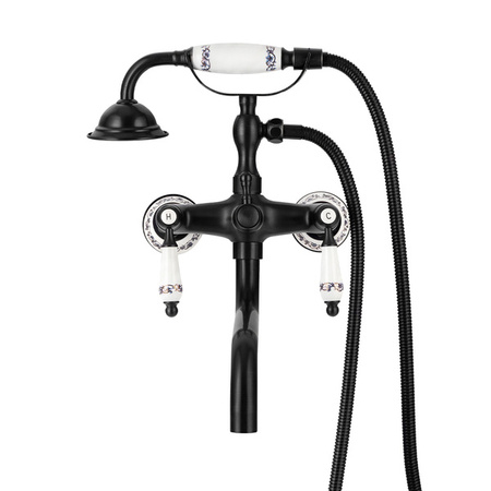 NÁSTENNÁ VODOVODNÁ BATÉRIA PALOMA RETRO S-1184B ČIERNA