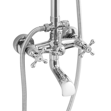 SPRCHOVÁ SÚPRAVA NÁSTENNÁ RETRO CAMILLA S-1197 CHRÓM