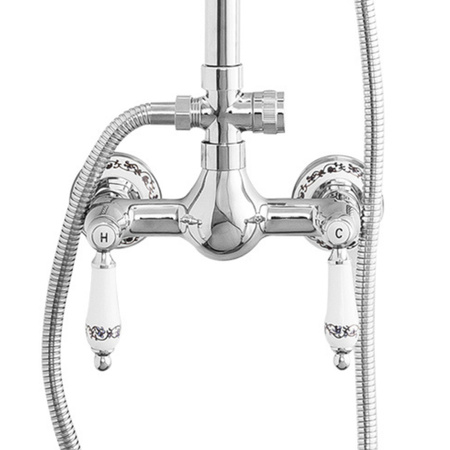 RETRO SPRCHOVÁ SÚPRAVA NÁSTENNÁ PALOMA S-1198 CHRÓM