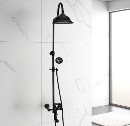 RETRO SPRCHOVÁ SÚPRAVA VERONA NÁSTENNÁ S-1186B ČIERNA